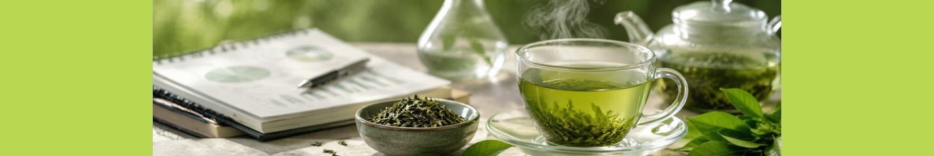 Bild zeigt Beitragsheader zum Thema: Grüner Tee als Antioxidantien-Booster